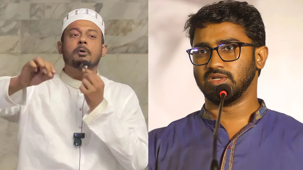 নাসীরুদ্দীন পাটওয়ারীকে নিয়ে রাশেদ খাঁন: রাজনীতির নামে ধর্মীয় ভণ্ডামি কখনোই নতুন রাজনীতি হতে পারে না