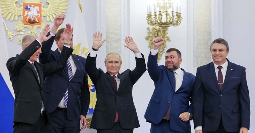 রাশিয়ায় অন্তর্ভুক্ত হলো ইউক্রেনের চার প্রদেশ