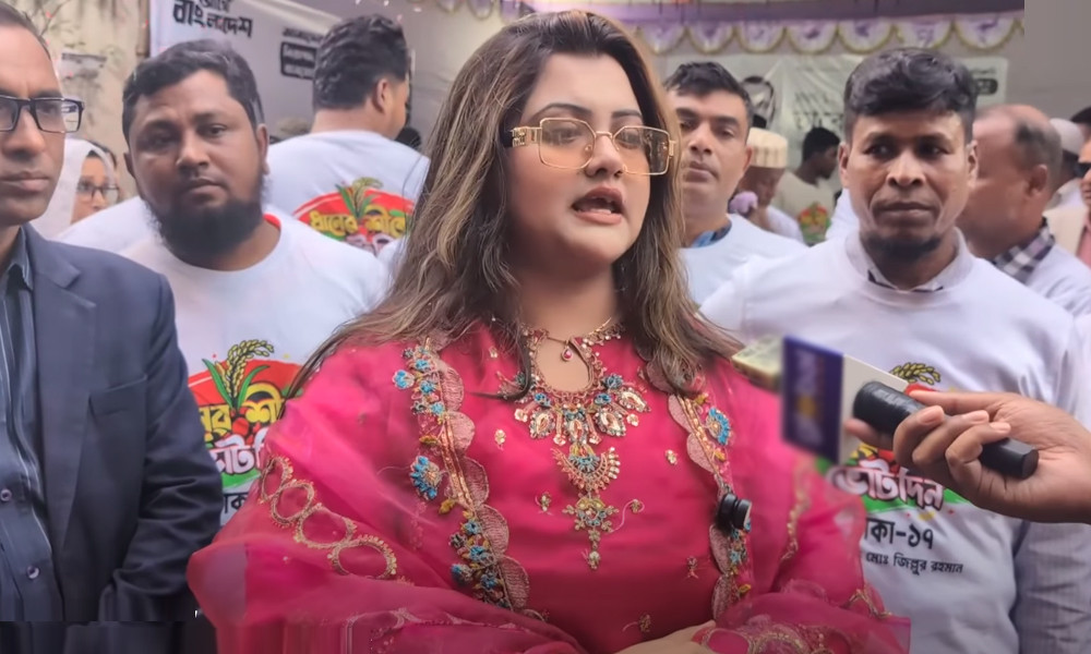 হুমায়রা সুবহা ধানের শীষের নির্বাচনী প্রচারণায় অংশ নিলেন