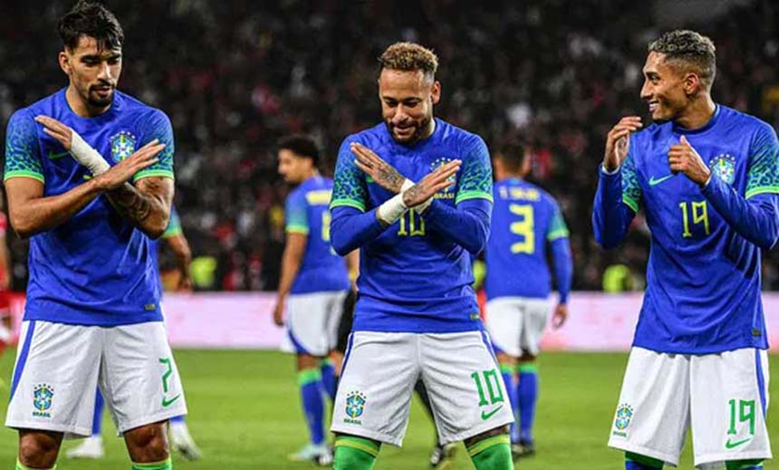 তিউনিসিয়ার জালে ব্রাজিলের গোল উৎসব