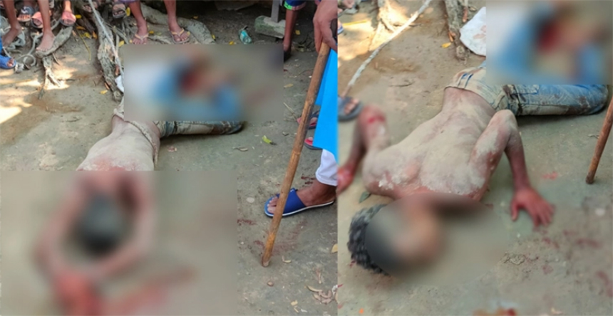 বিদেশ থেকে পাঠানো টাকা ফেরত চাওয়ায় যুবককে গাছে বেঁধে নির্যাতন