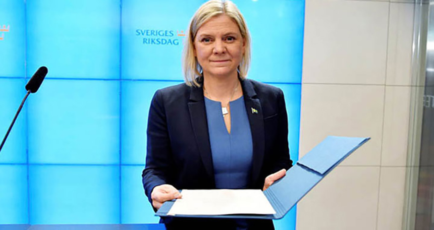 সুইডেনের প্রথম নারী প্রধানমন্ত্রীর পদত্যাগের ঘোষণা