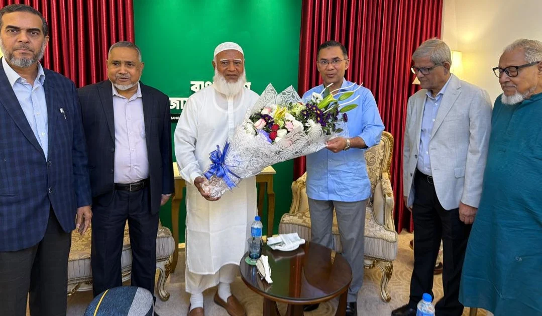তারেক রহমানের জামায়াত আমিরের বাসায় সফর