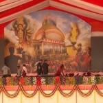 পশ্চিমবঙ্গে মন্দিরের আদলে প্রস্তুত শুভেন্দুর শপথগ্রহণের মঞ্চ!