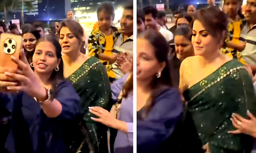 সেলফি তুলতে ভক্তদের হুড়োহুড়ি, বিরক্ত হলেন কাজল