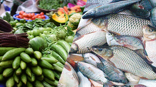 বরিশালে সবজির দাম কমলেও মাছ বিক্রি হচ্ছে চড়া দামে