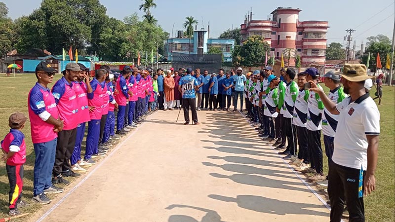 বিরামপুরে শাইখ স্পোর্টস লিজেন্ড সুপার কাপ টি-২০ ক্রিকেট টুর্নামেন্টের উদ্বোধন