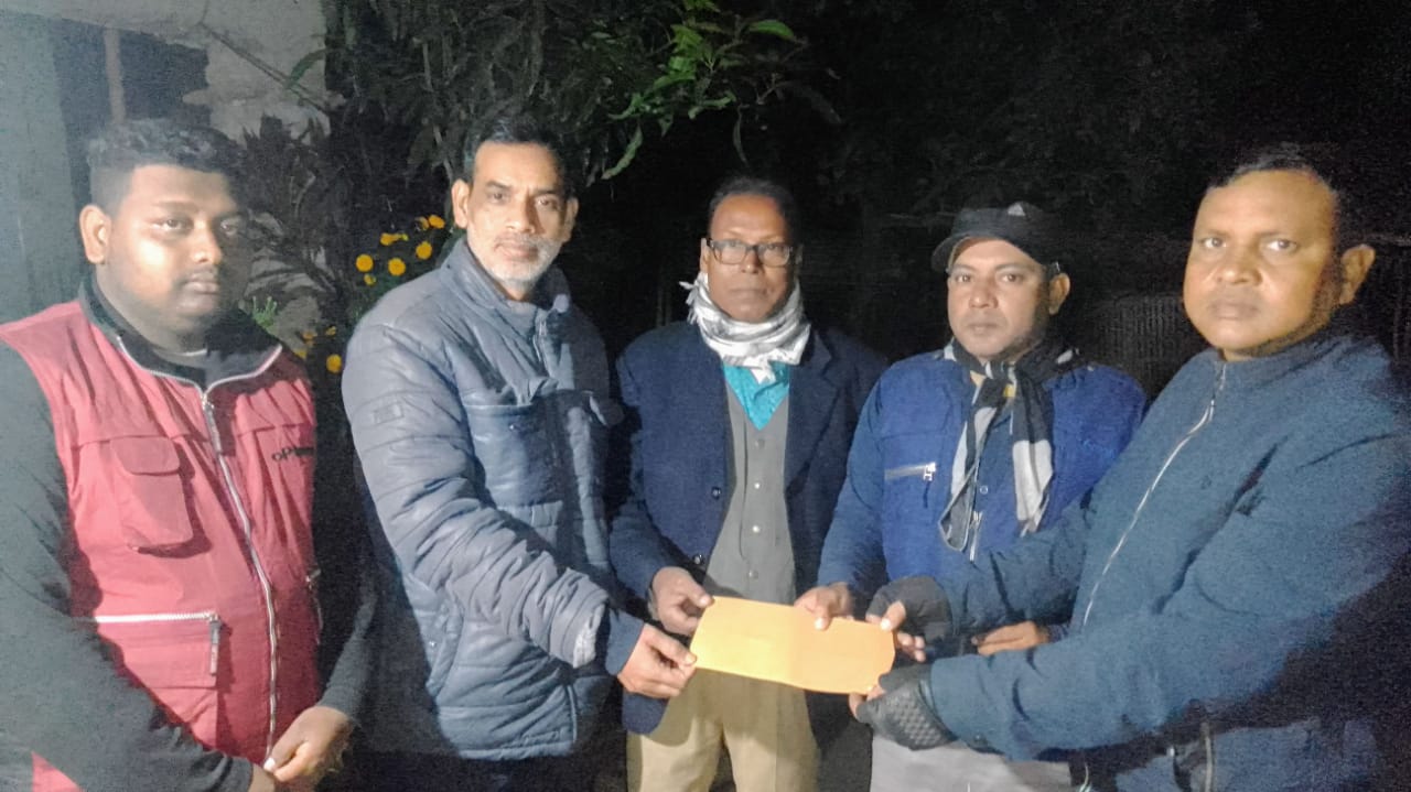 বগুড়ায় বাংলাদেশ সাংবাদিক জোট সদস্যের মেয়ের বিয়েতে অনুদান প্রদান