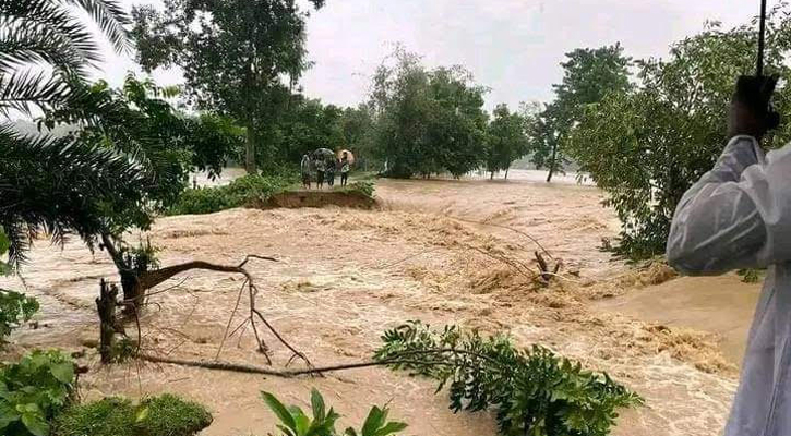 পাহাড়ি ঢলে শেরপুরের ৫০ গ্রাম প্লাবিত