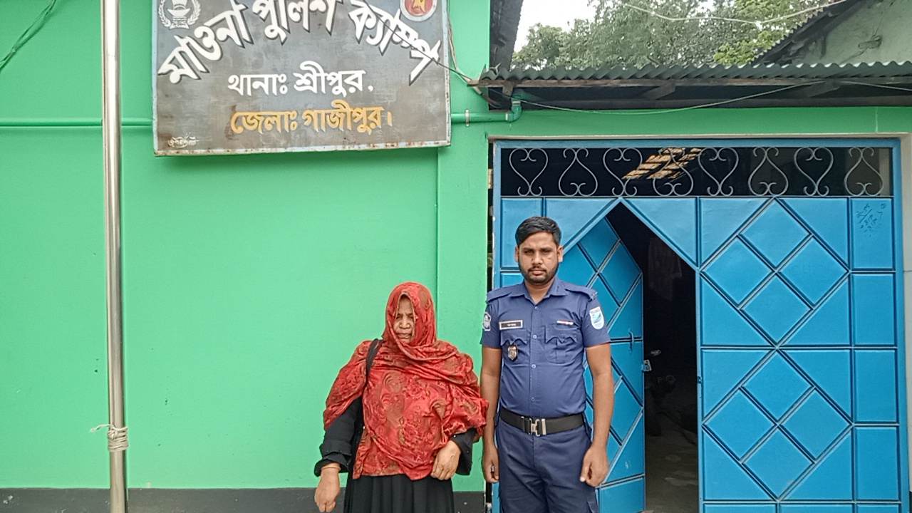 শ্রীপুরে দুই কেজি গাঁজাসহ নারী মাদকব্যবসায়ী আটক