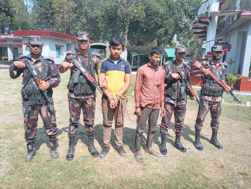 পাটগ্রামে অবৈধভাবে ভারতে যাওয়ার চেষ্টা, আটক ১