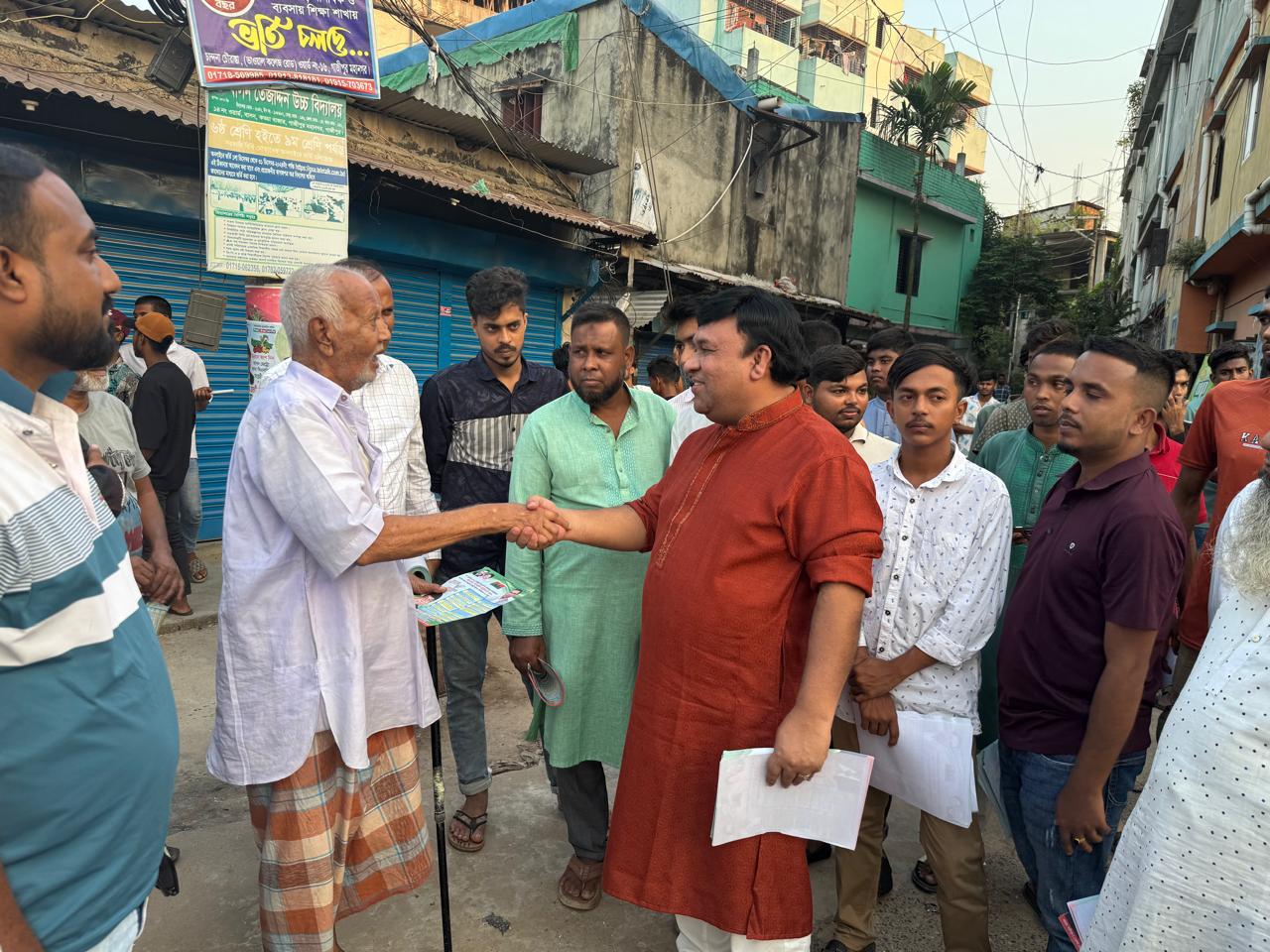 তারেক রহমানের নেতৃত্বে গণতন্ত্র ফিরবে: গাজীপুরে গণসংযোগে তানভীর সিরাজ