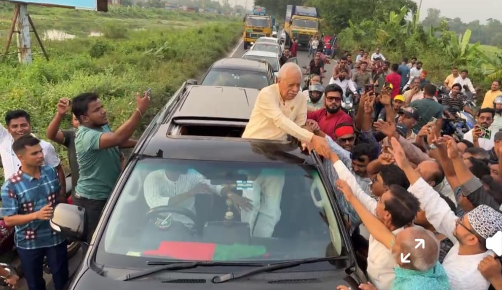 বিশাল শোডাউনে ফেনীতে ভিপি জয়নাল, নেতাকর্মীদের উষ্ণ সংবর্ধনা