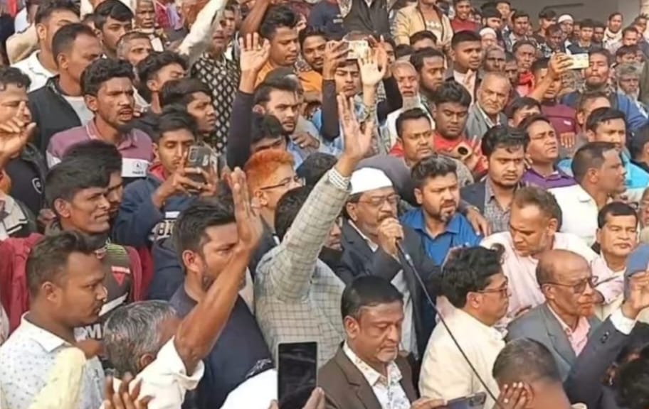 কিশোরগঞ্জে জাতীয় পার্টির নির্বাচনী গণমিছিল, ব্যাপক জনসমাগম