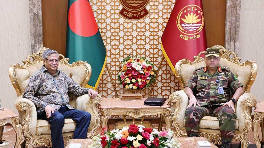 রাষ্ট্রপতি ও প্রধান উপদেষ্টার সঙ্গে সেনাপ্রধানের বৈঠক