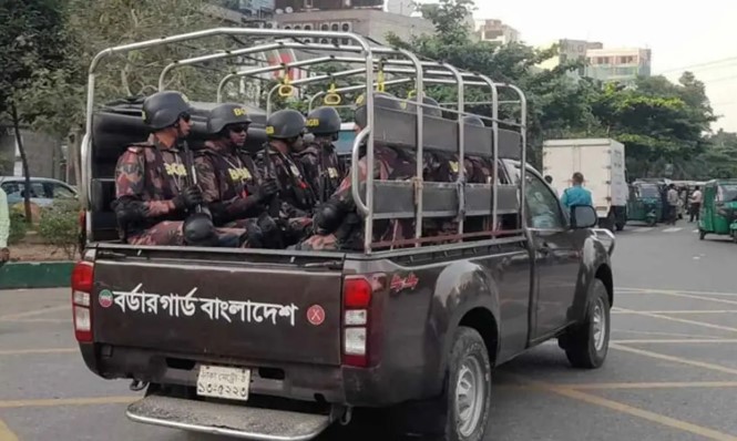 রাজধানীর মিরপুরে নিরাপত্তা জোরদারে বিজিবি মোতায়েন